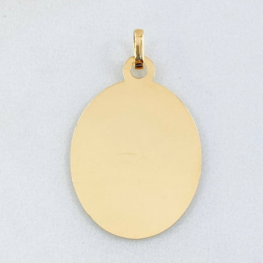 Dije Placa 1.8gr / 1 1/4 in / Oro Amarillo 18K