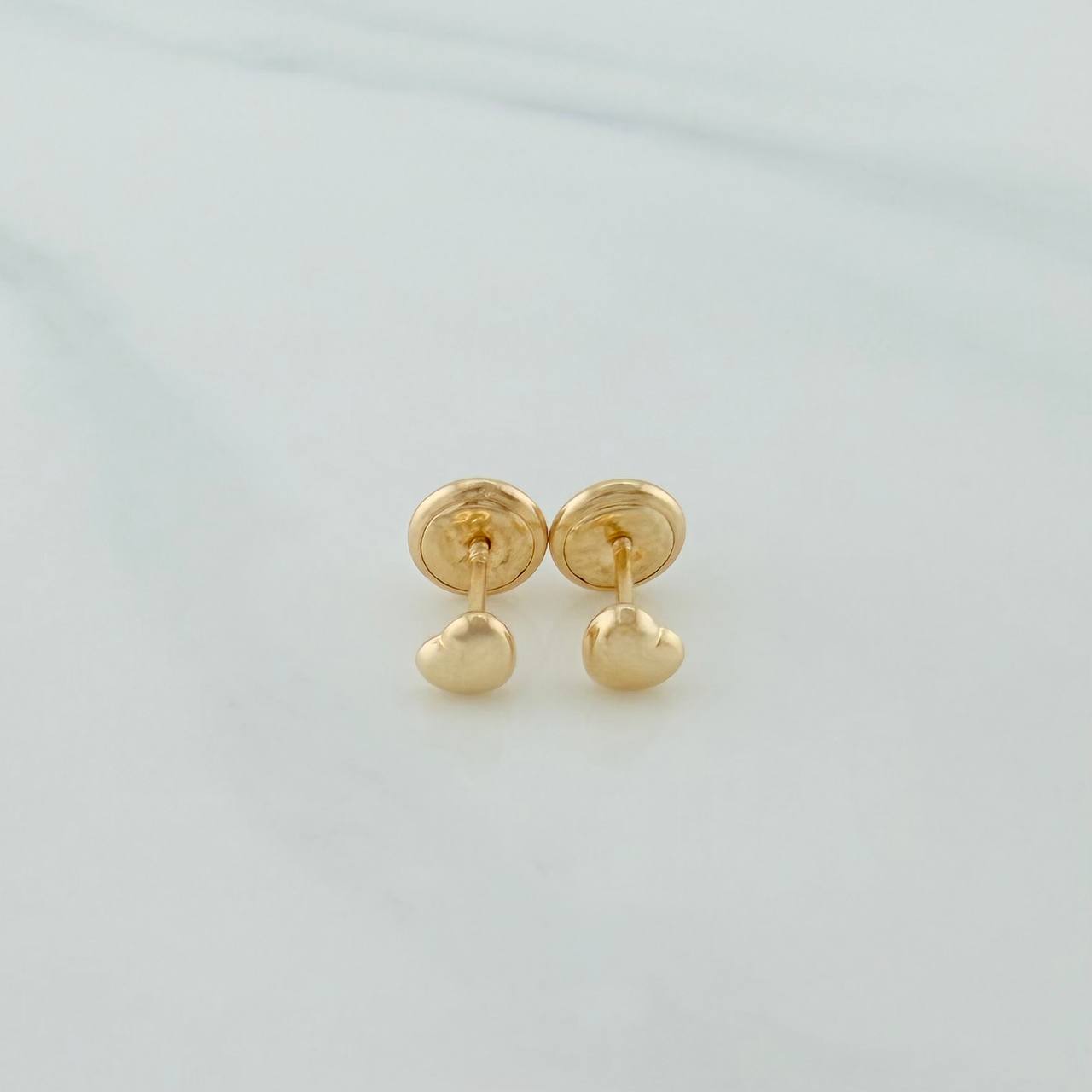 Topos Corazón 0.5gr / 4mm Oro Amarillo 18K %