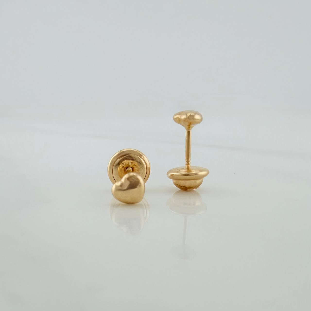 Topos Corazón 0.5gr / 4mm Oro Amarillo 18K %