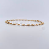 Tobillera GC 3.1gr / 24.9cm / 2.4mm Oro Amarillo 18K &
