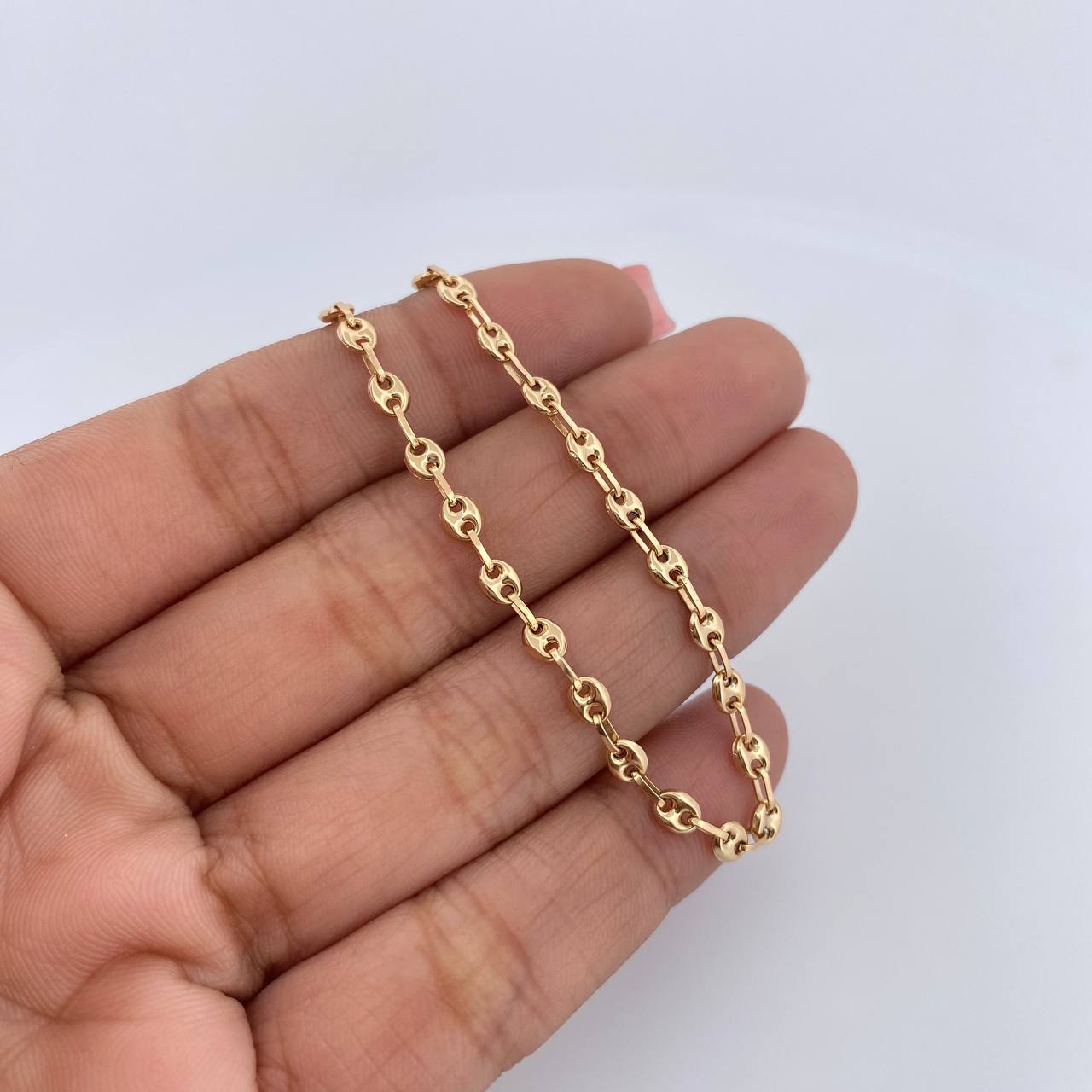 Tobillera GC 3.15gr / 25cm / 2.4mm Oro Amarillo 18K &