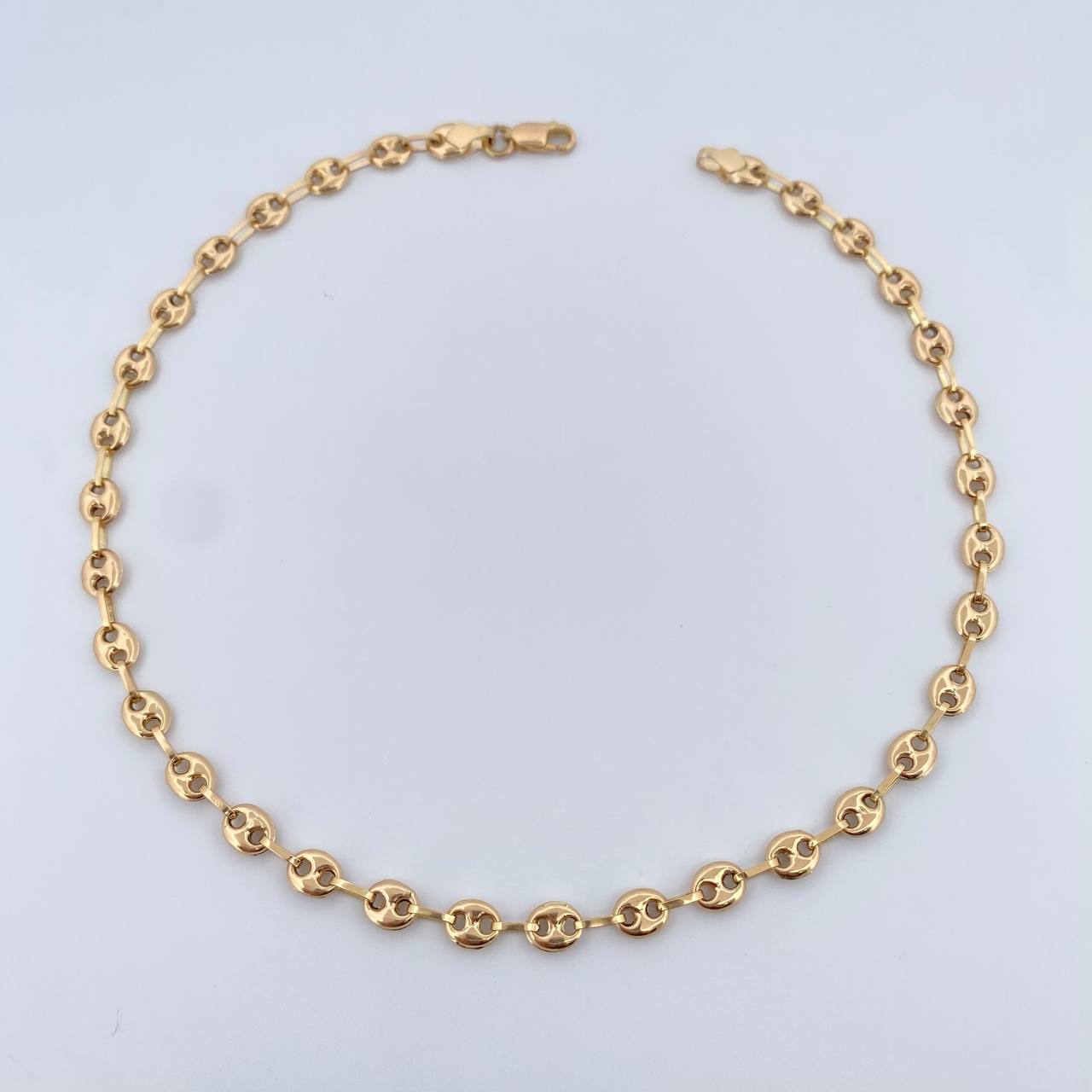 Tobillera GC 3.9gr / 27.2cm / 3.3mm Oro Amarillo 18K &