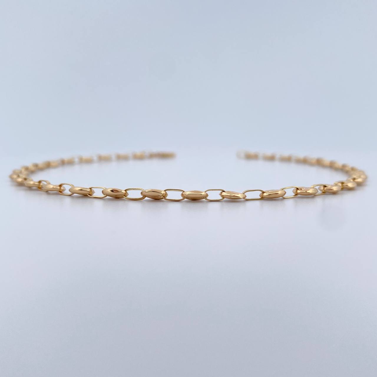 Tobillera GC 3.9gr / 27.2cm / 3.3mm Oro Amarillo 18K &