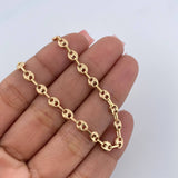 Tobillera GC 3.7gr / 10 1/4 in / 3.7mm Oro Amarillo 18K &