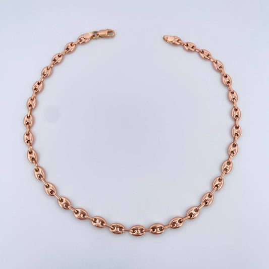 Ankle bracelet GC 4.3gr / 24.6cm / 4mm 18K Rose Gold &