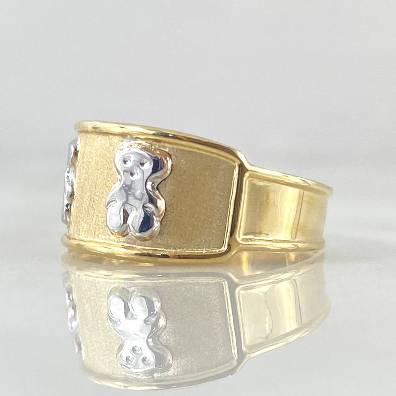 Bear Ring Ts 1.6gr / Size 7 1/2 / 18K Gold -