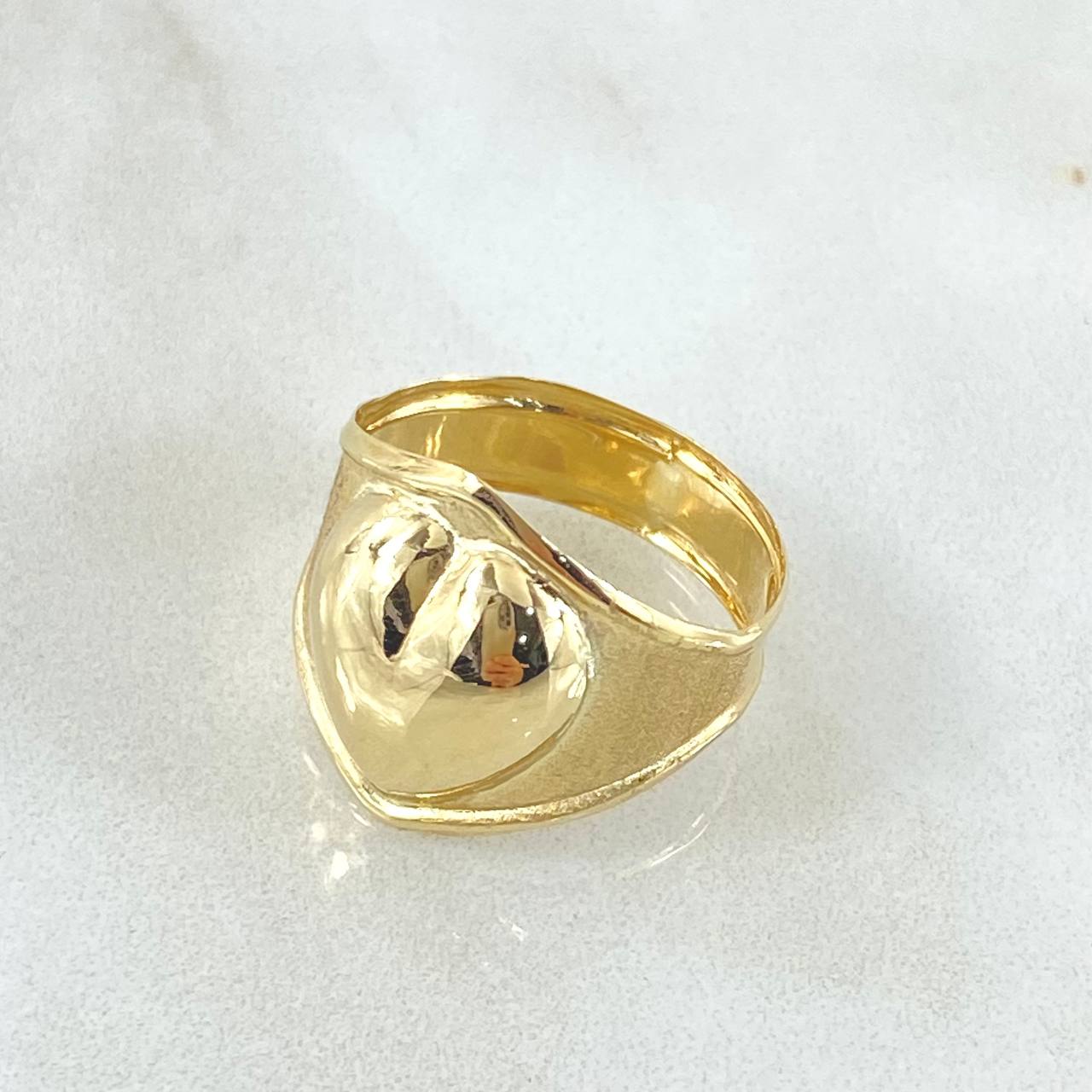 Heart Ring 2gr / Size 8 3/4 / 18K Gold ©