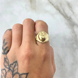 Heart Ring 2gr / Size 8 3/4 / 18K Gold ©