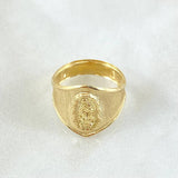 Virgin Guadalupe Ring 2.05gr / Size 7 1/2 / 18K Gold ©