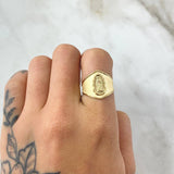 Virgin Guadalupe Ring 1.9gr / Size 7 / 18K Gold
