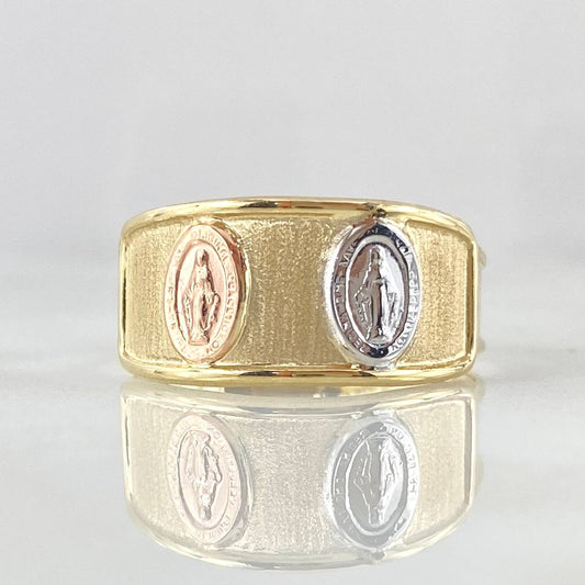 Anillo Virgen Milagrosa  1.6gr / T6 1/4 / Oro 18K ©