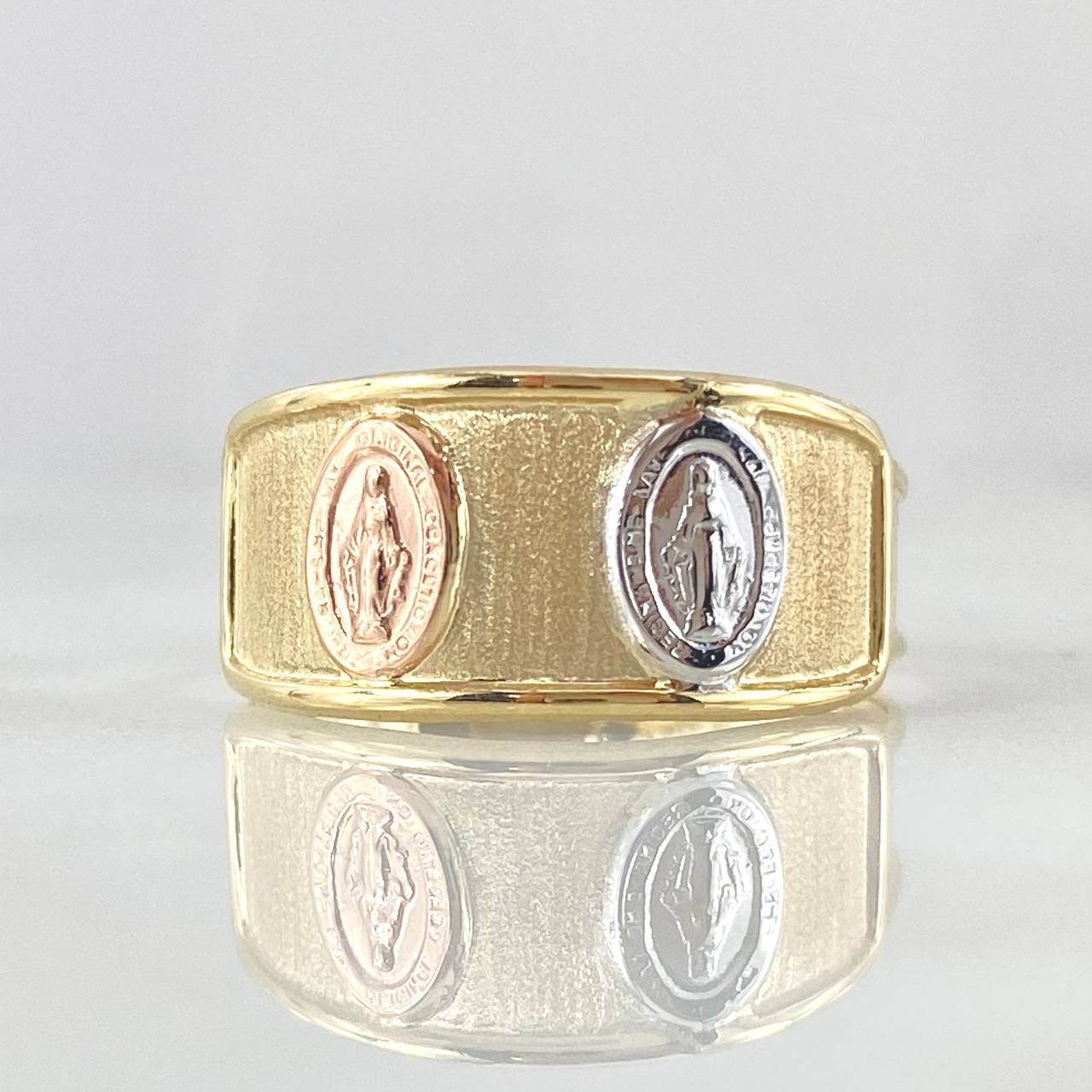 Anillo Vigen Milagrosa 1.7gr / T8 / Oro 18K