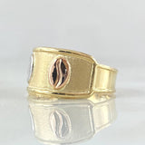 Coffee Bean Ring 1.55gr / Size 5 3/4 / 18K Gold