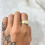 Anillo Grano Café 1.6gr / T7 / Oro 18K ©