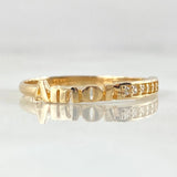 Anillo Carril Amor 1.45gr / T6 3/4 / Oro Amarillo 18K *
