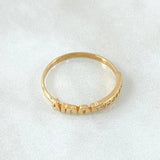 Anillo Carril Amor 1.45gr / T6 3/4 / Oro Amarillo 18K *