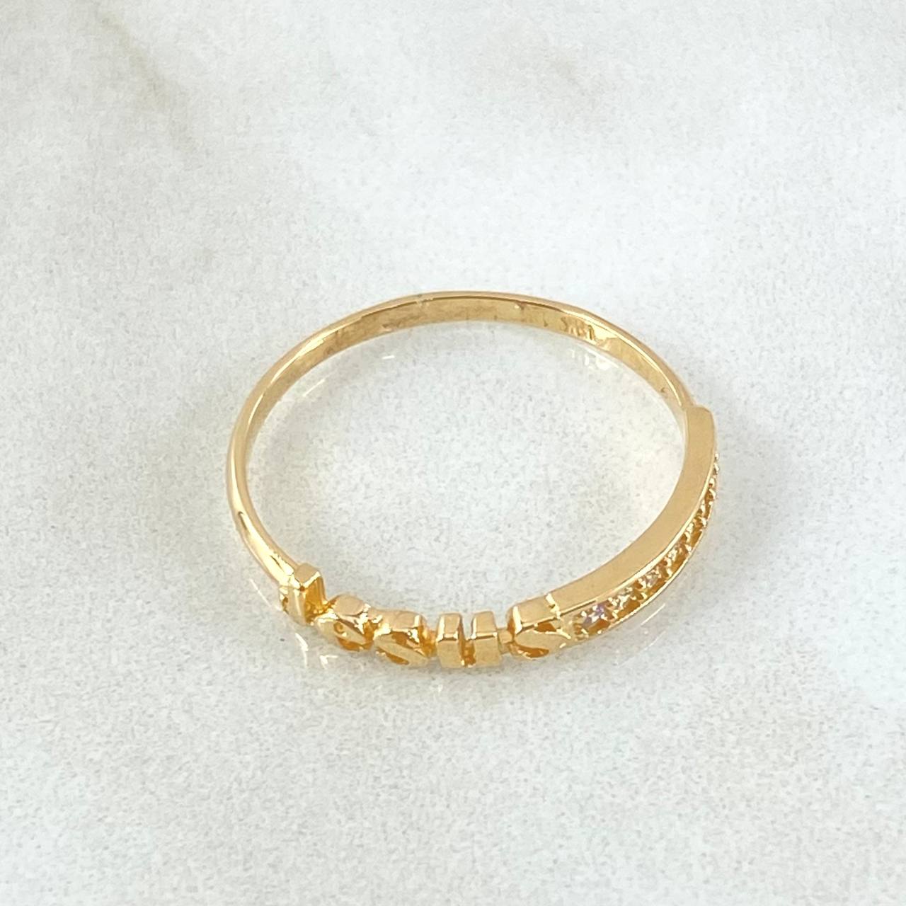 Jesus Ring 1.6gr / Size 8 1/2 / 18K Gold ©
