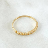 Jesus Ring 1.6gr / Size 8 1/2 / 18K Gold ©