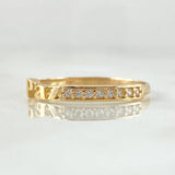 Peace Ring 1.4gr / Size 6 1/4 / 18K Gold *