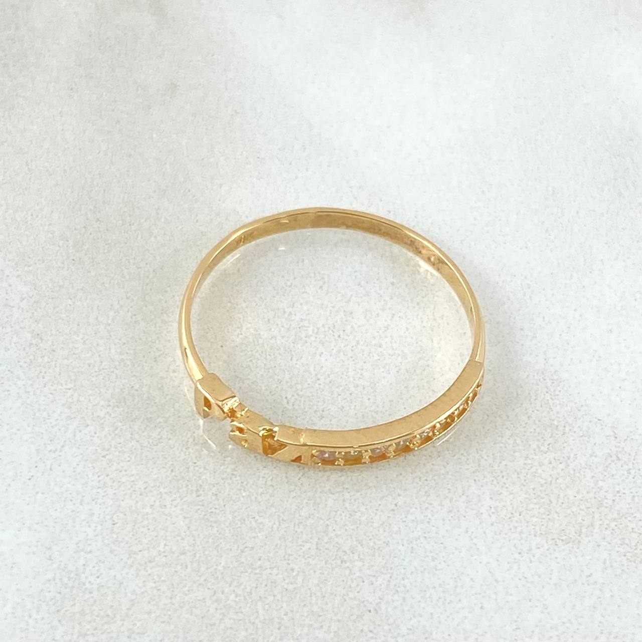 Peace Ring 1.5gr / Size 8 1/4 / 18K Gold ©