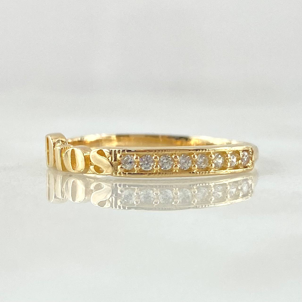 Anillo Dios 1.55gr / T6 3/4 / Oro 18K ©