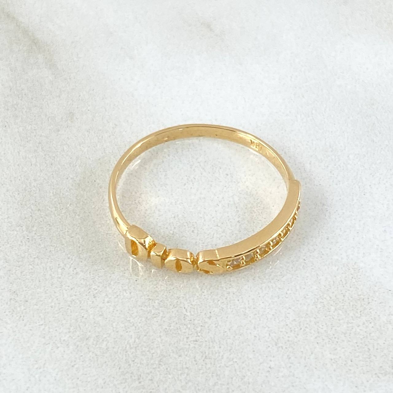Anillo Dios 1.55gr / T6 3/4 / Oro 18K ©