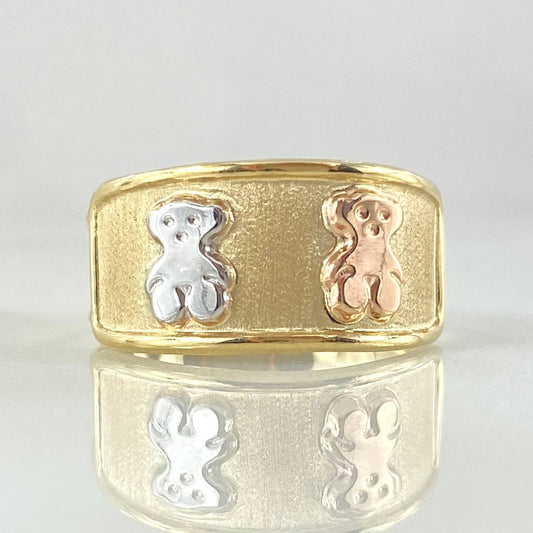 Anillo Oso Ts 1.6gr / T6 3/4 / Oro 18K ©