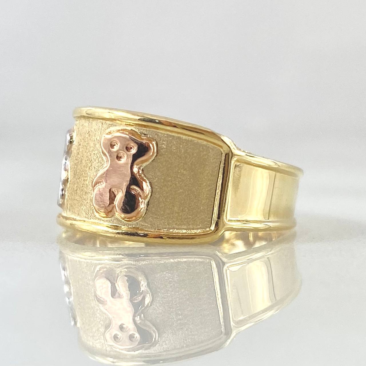 Anillo Oso ts 1.6gr / T7 3/4 / Oro 18K