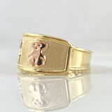 Anillo Oso ts 1.6gr / T7 3/4 / Oro 18K