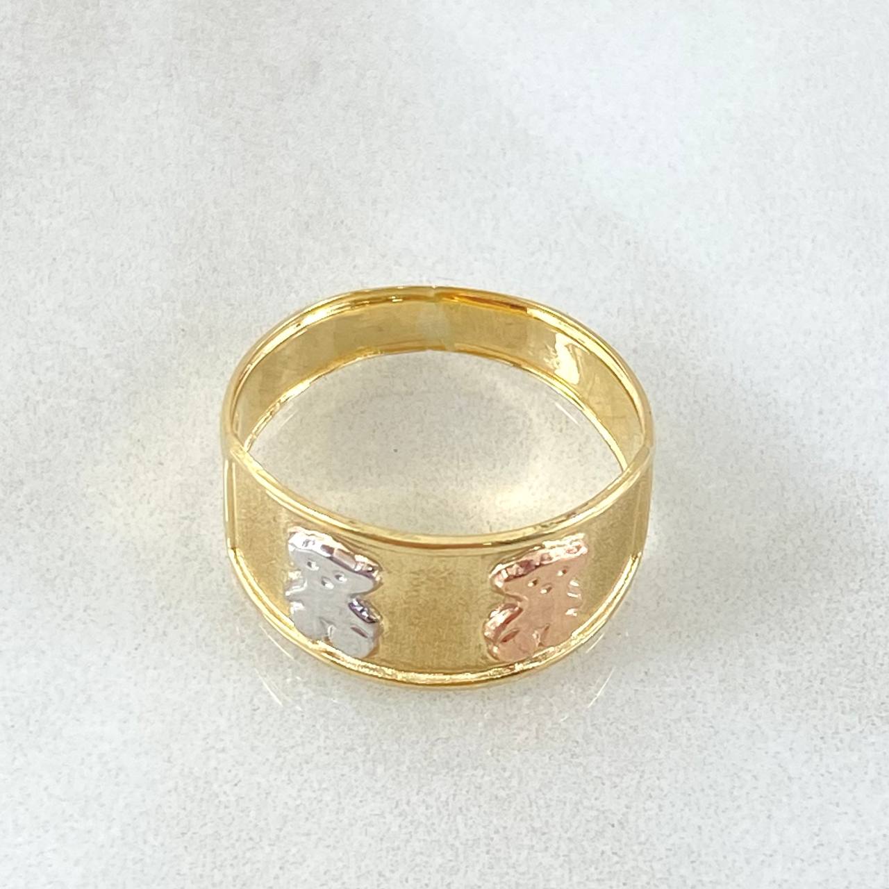 Anillo Oso ts 1.6gr / T7 3/4 / Oro 18K