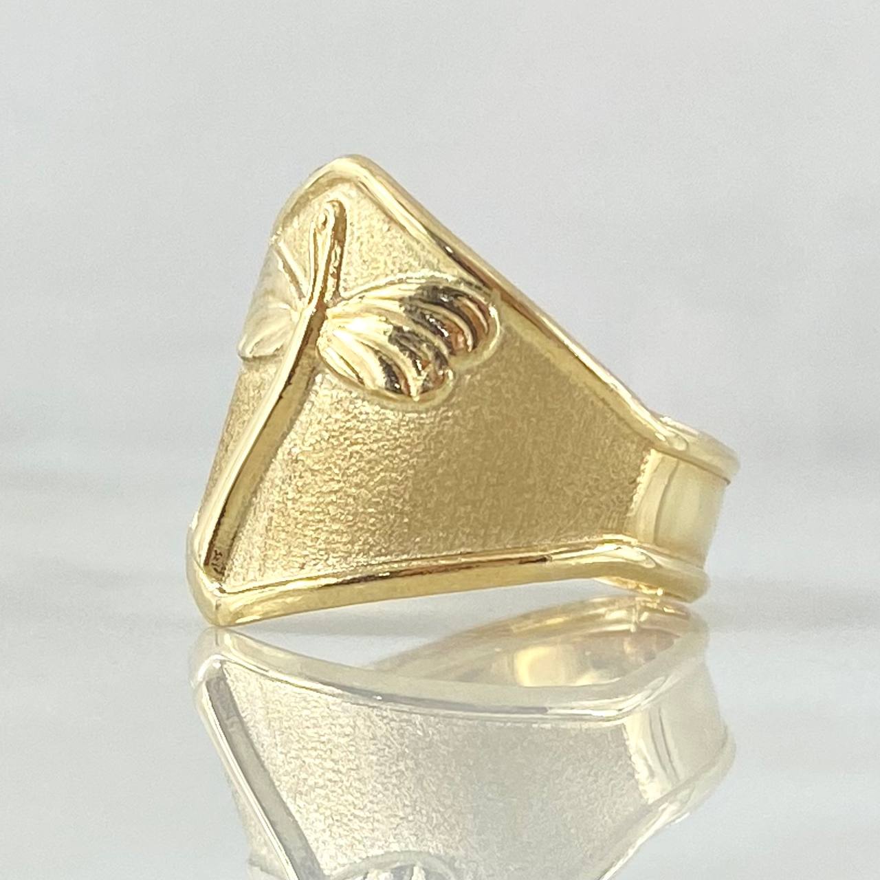 Anillo Libelula Minimalista 1.8gr / T6 1/2 / Oro 18K ©