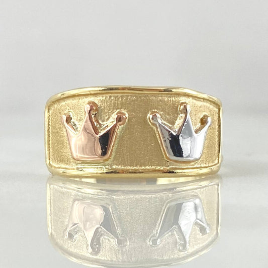 Anillo Corona 1.65gr / T8 1/2 / Oro 18K *