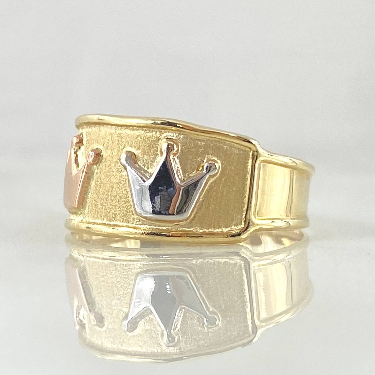 Anillo Corona 1.65gr / T8 1/2 / Oro 18K *