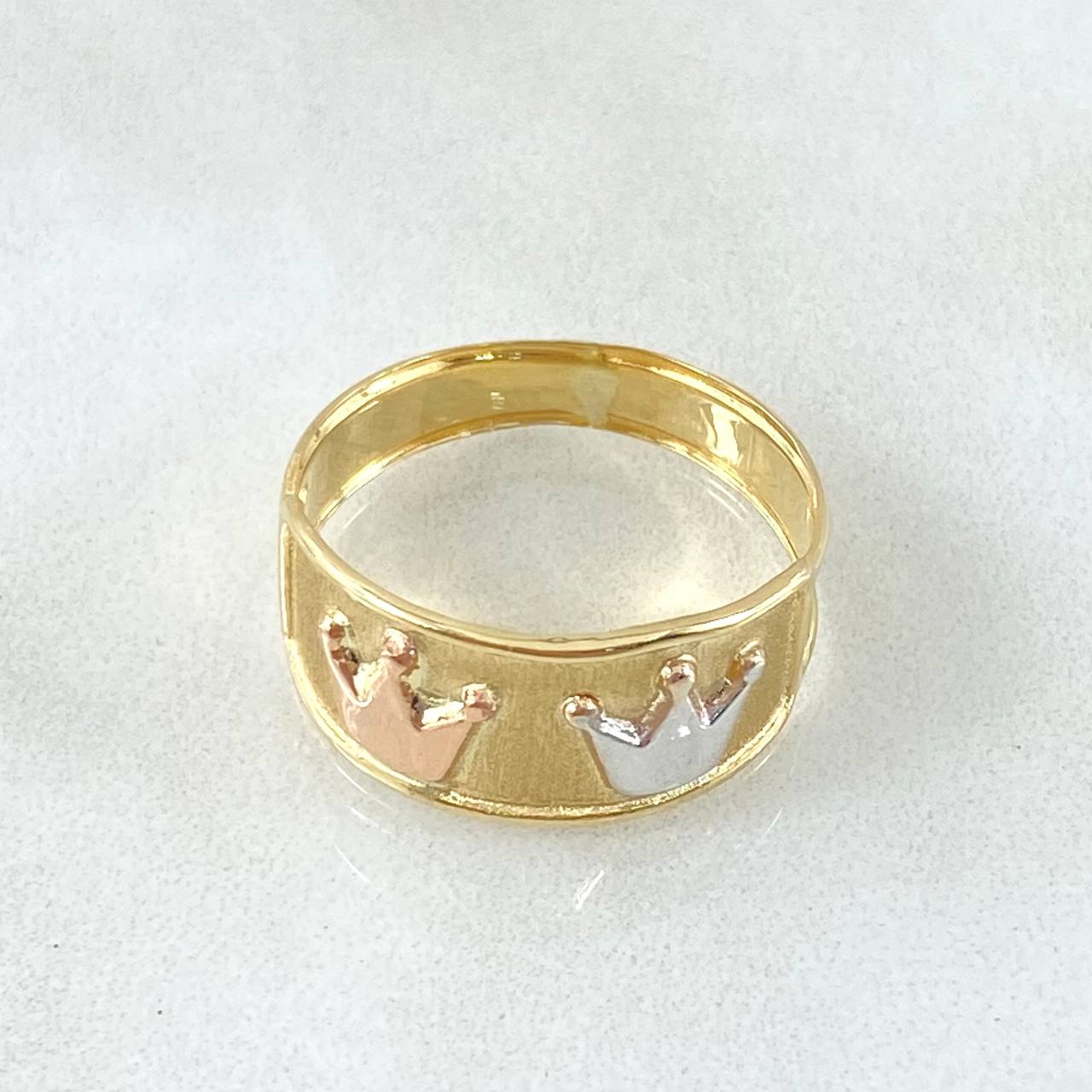Crown Ring 1.6gr / Size 8 / 18K Gold