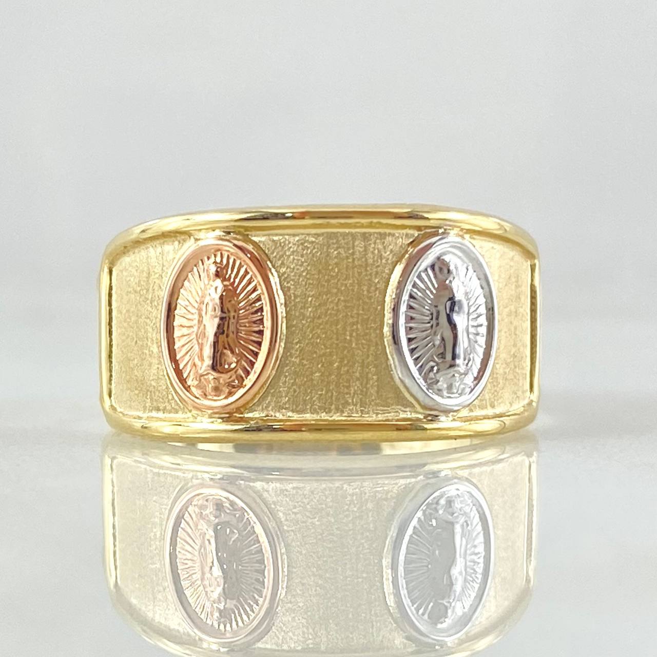 Virgin Guadalupe Ring 1.65gr / Size 8 1/2 / 18K Gold *