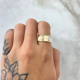 Virgin Guadalupe Ring 1.65gr / Size 8 1/2 / 18K Gold *