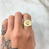Anillo Corazon 15s 2.1gr / T9 / Oro 18K -