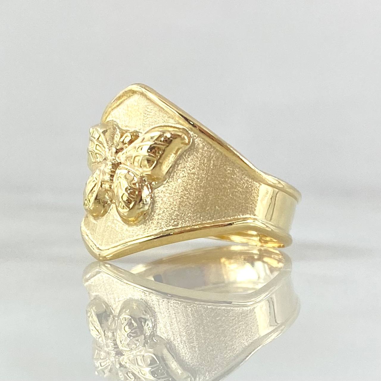 Butterfly Ring 2.3gr / Size 7 1/4 / 18K Gold -