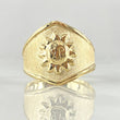 Sun Ring 1.65gr / Size 6 1/4 / 18K Gold