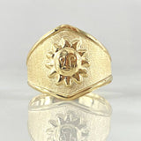 Sun Ring 1.8gr / Size 8 3/4 / 18K Gold