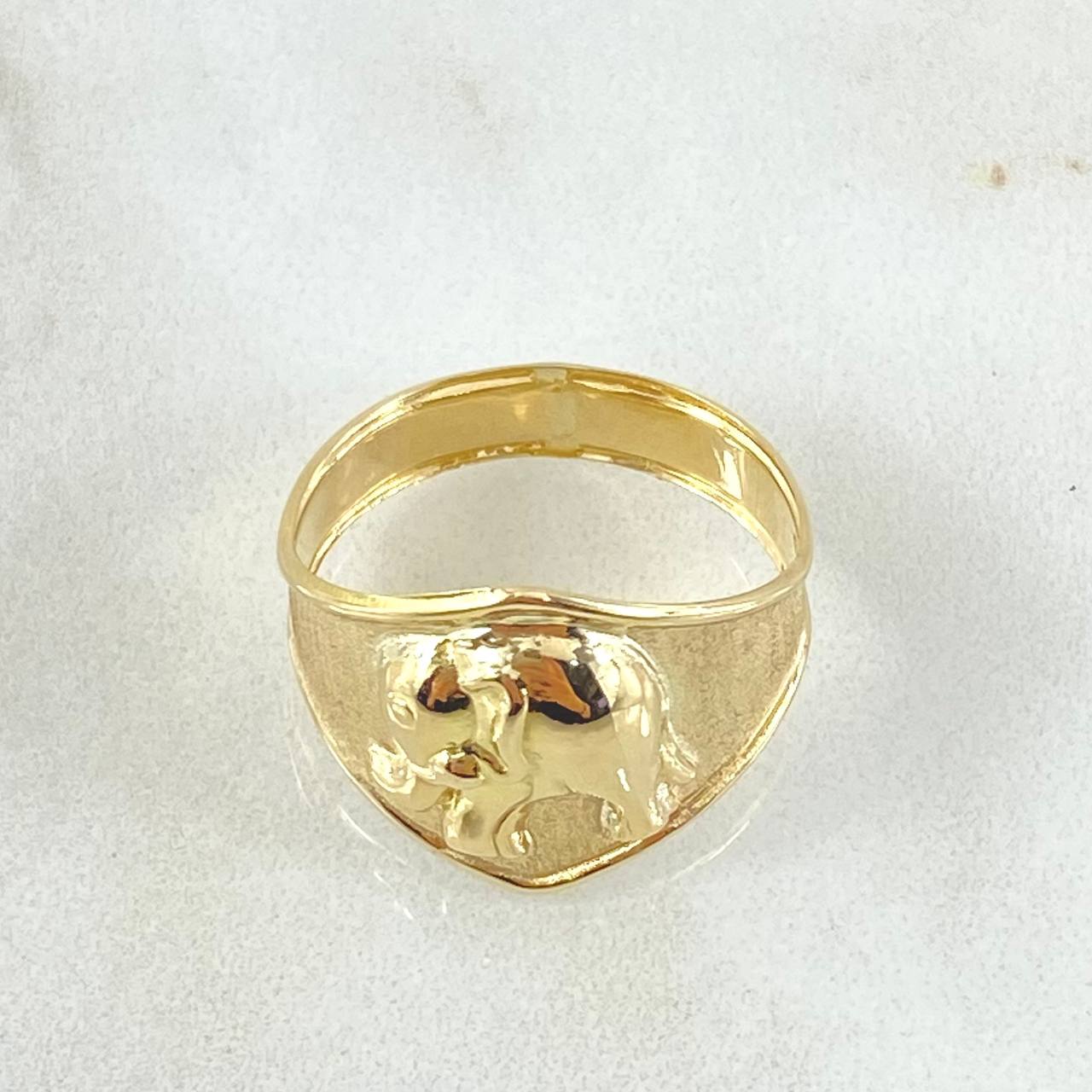 Anillo Elefante 2.25gr / T8 1/4 / Oro 18K