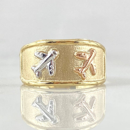 Anillo Avion 1.65gr / T8 3/4 / Oro 18K *