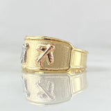 Anillo Avion 1.65gr / T8 3/4 / Oro 18K *