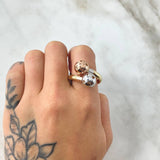 Anillo Tu Y Yo 2.8gr / T7 / Tres Oros 18K*