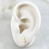 Star Trio Stud Earrings 0.55gr / 18K Gold *