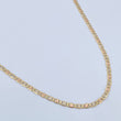 Flat Mariner Chain 4.35gr / 23.6in / +3 18K Gold &
