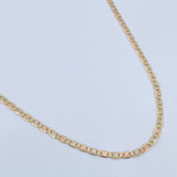 Flat Mariner Chain 4.35gr / 23.6in / +3 18K Gold &