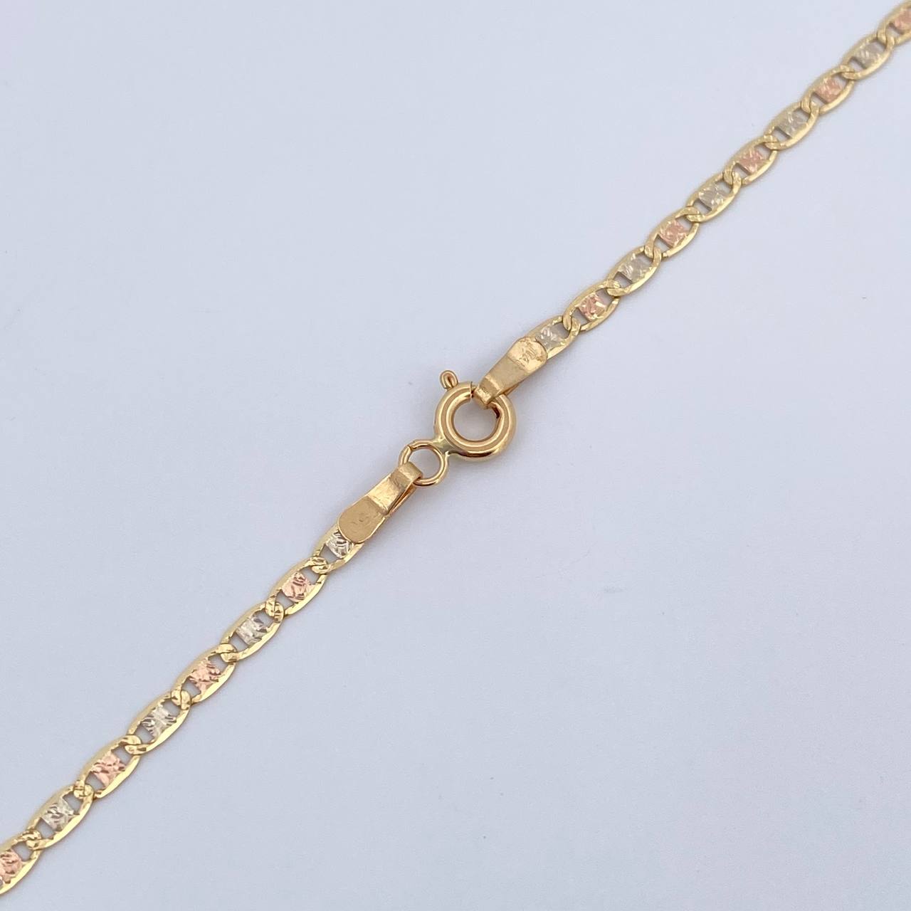 Flat Mariner Chain 4.35gr / 23.6in / +3 18K Gold &