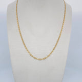 Flat Mariner Chain 4.35gr / 23.6in / +3 18K Gold &