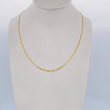 Cadena Escalera Plana 2.15gr / 50cm / +3 Oro 18K &